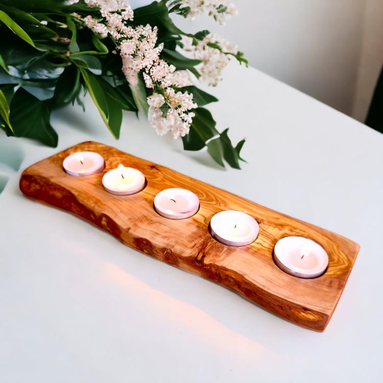 Flat candle holder 5 hole
