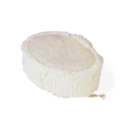 Natural loofah bath scrubber