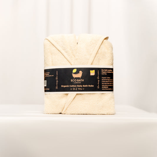 Organic cotton baby robe