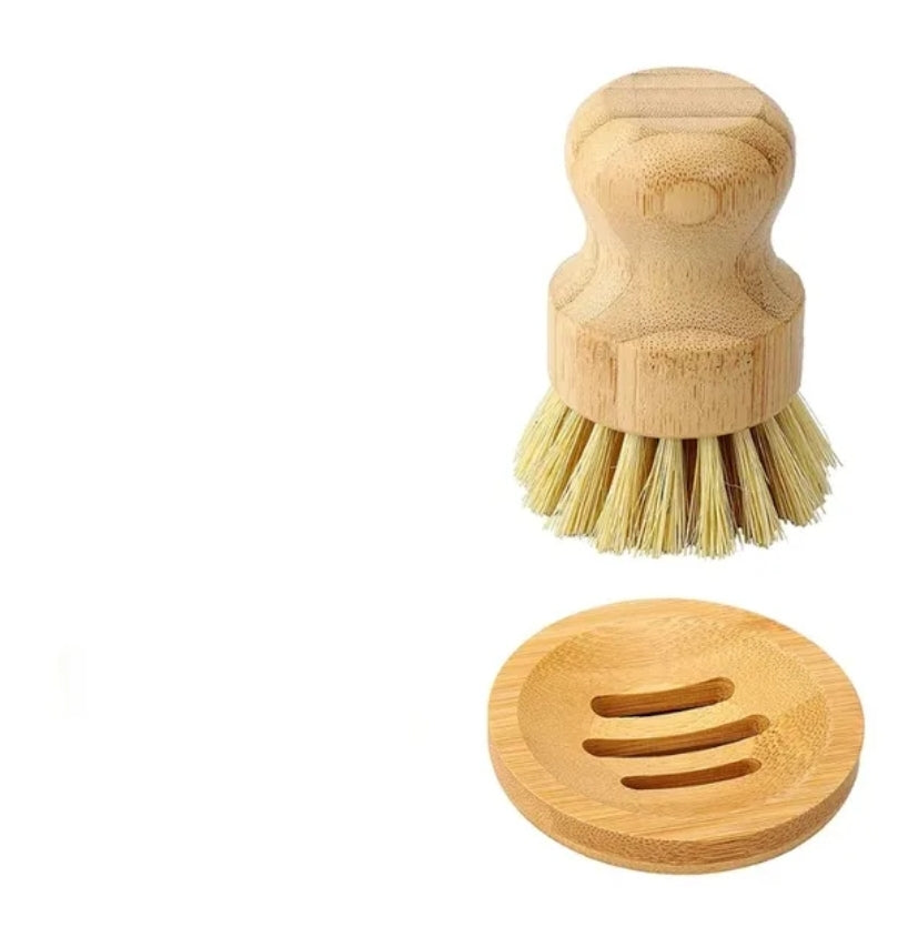 Pot Brush with a holder