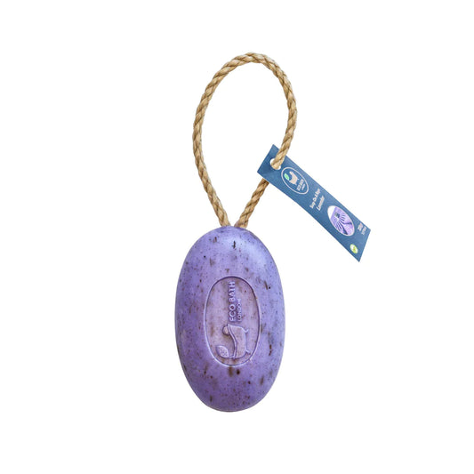 Lavender soap on a rope