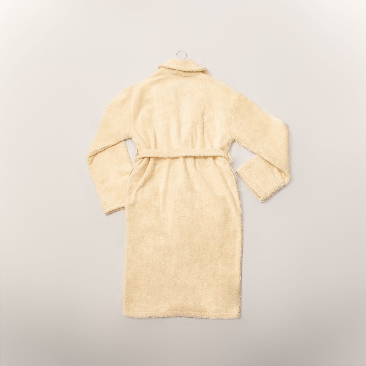 Organic cotton bathrobe shawl collar